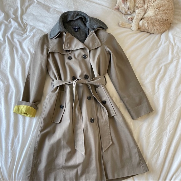GAP NWOT 2-in-1 Classic Trench Coat - Picture 1 of 15